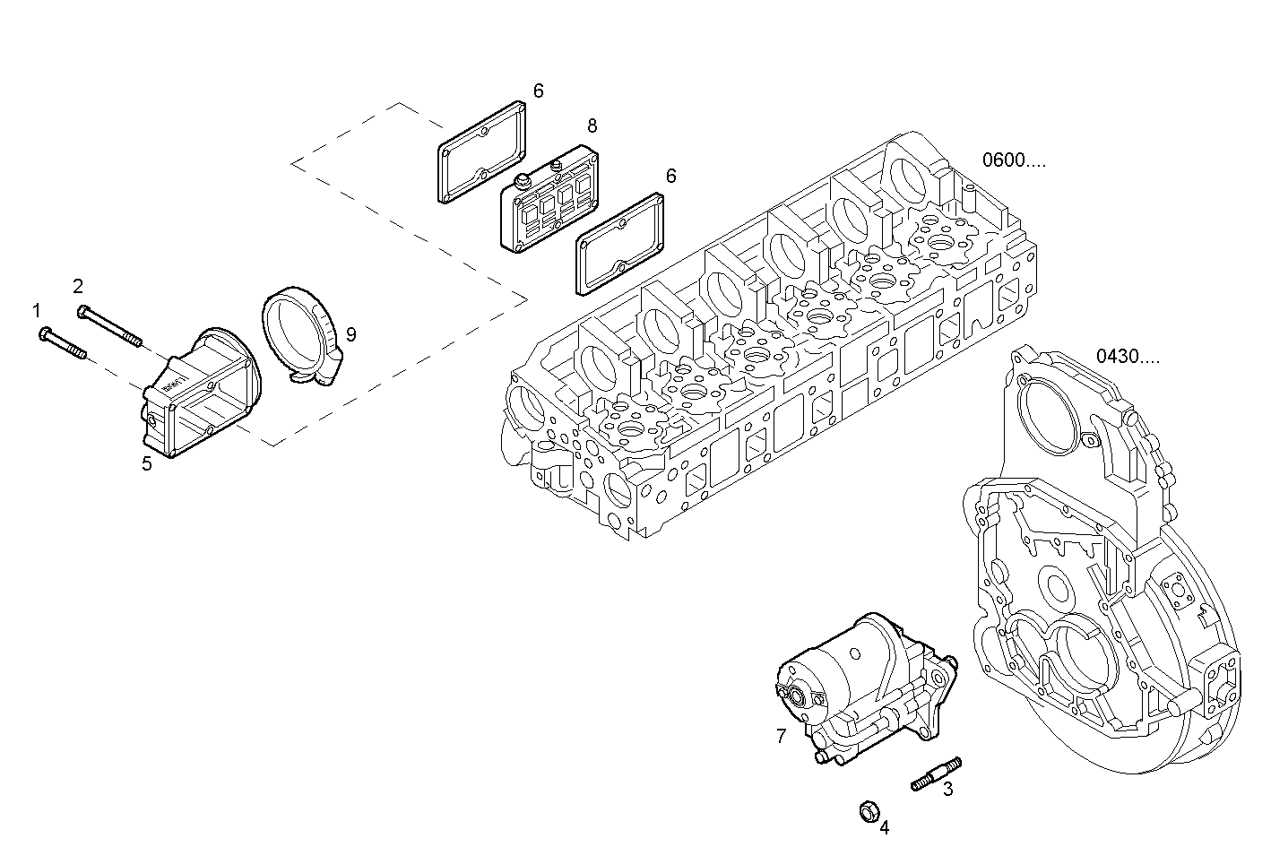 STARTER MOTOR - F2BE0684B*B131 CURSOR 8 - TIER 2 parts diagram