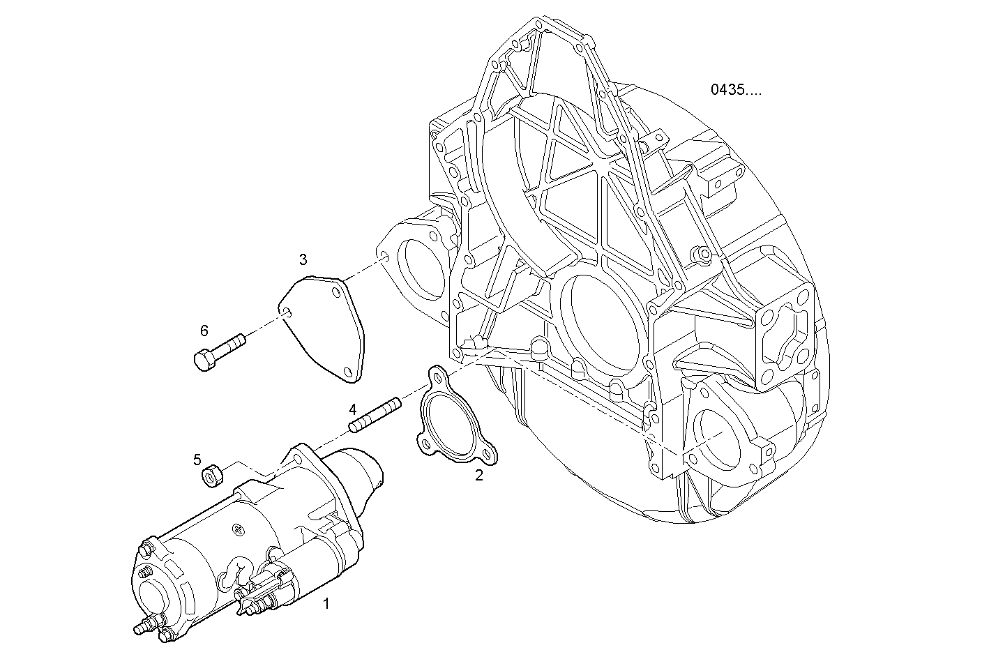 STARTER MOTOR - VECTOR8TE2.A001 VECTOR 8 parts diagram