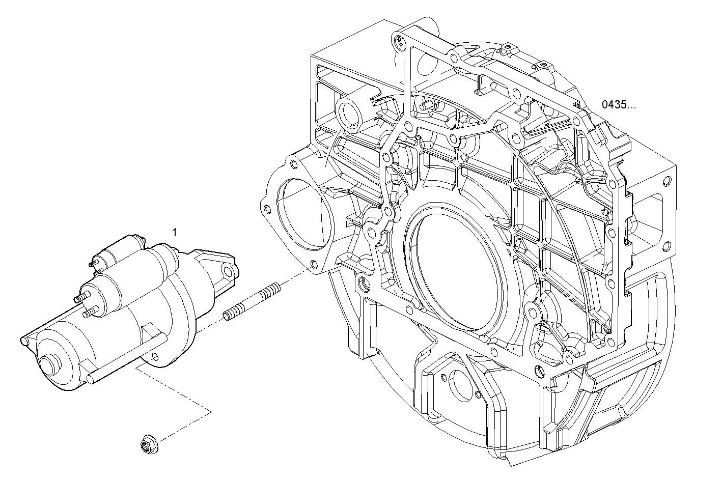 STARTER MOTOR - N60MNTG26.00A001 NEF 6 CNG parts diagram