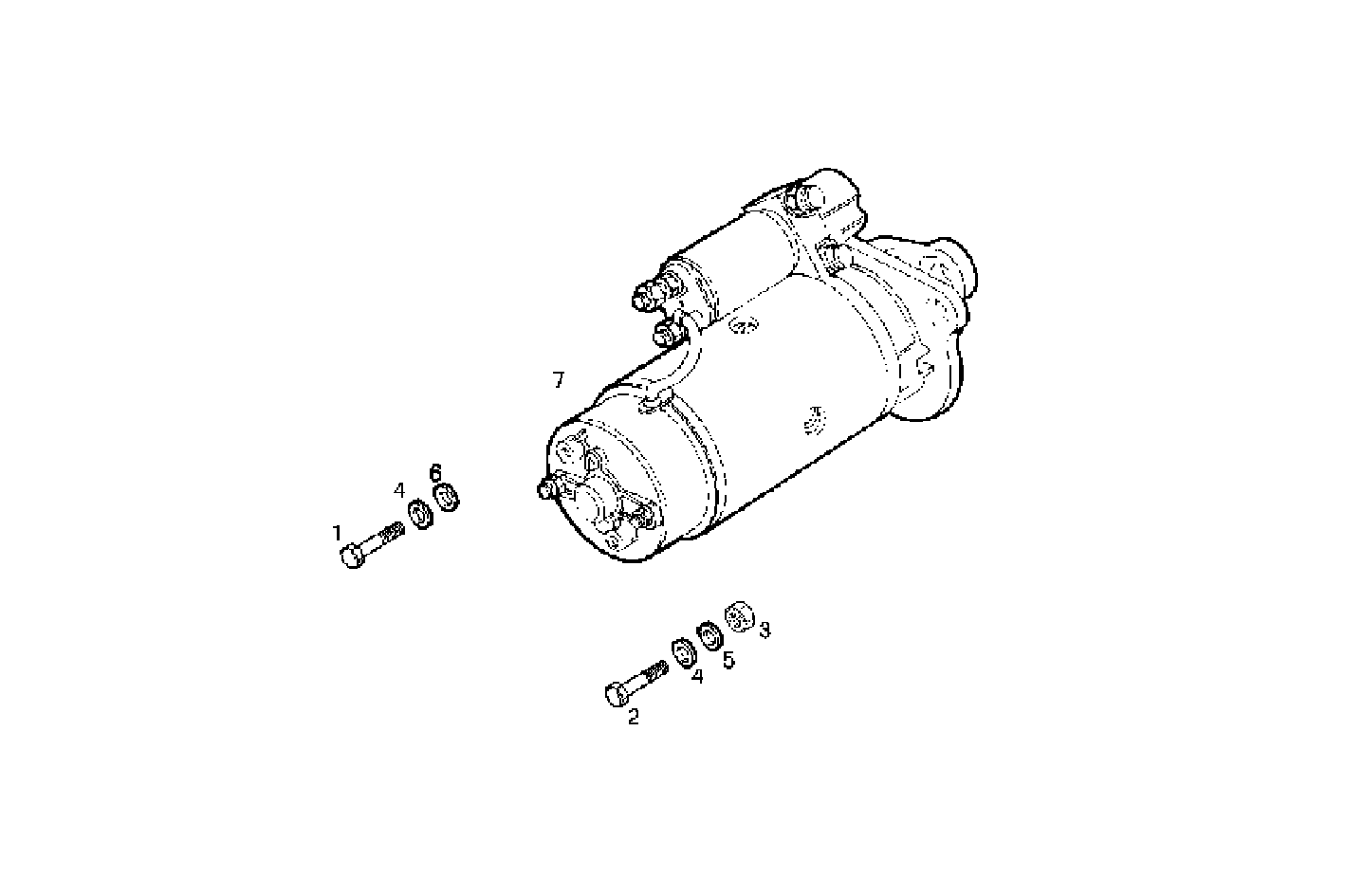 STARTER MOTOR parts diagram