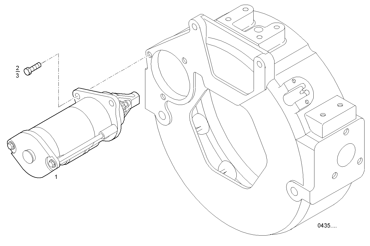 STARTER MOTOR - S30ENTM23.10 SOFIM HPI 3.0L parts diagram
