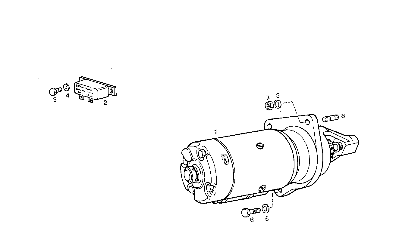 STARTER MOTOR - 8041SRM15.10 8041SRM15 parts diagram