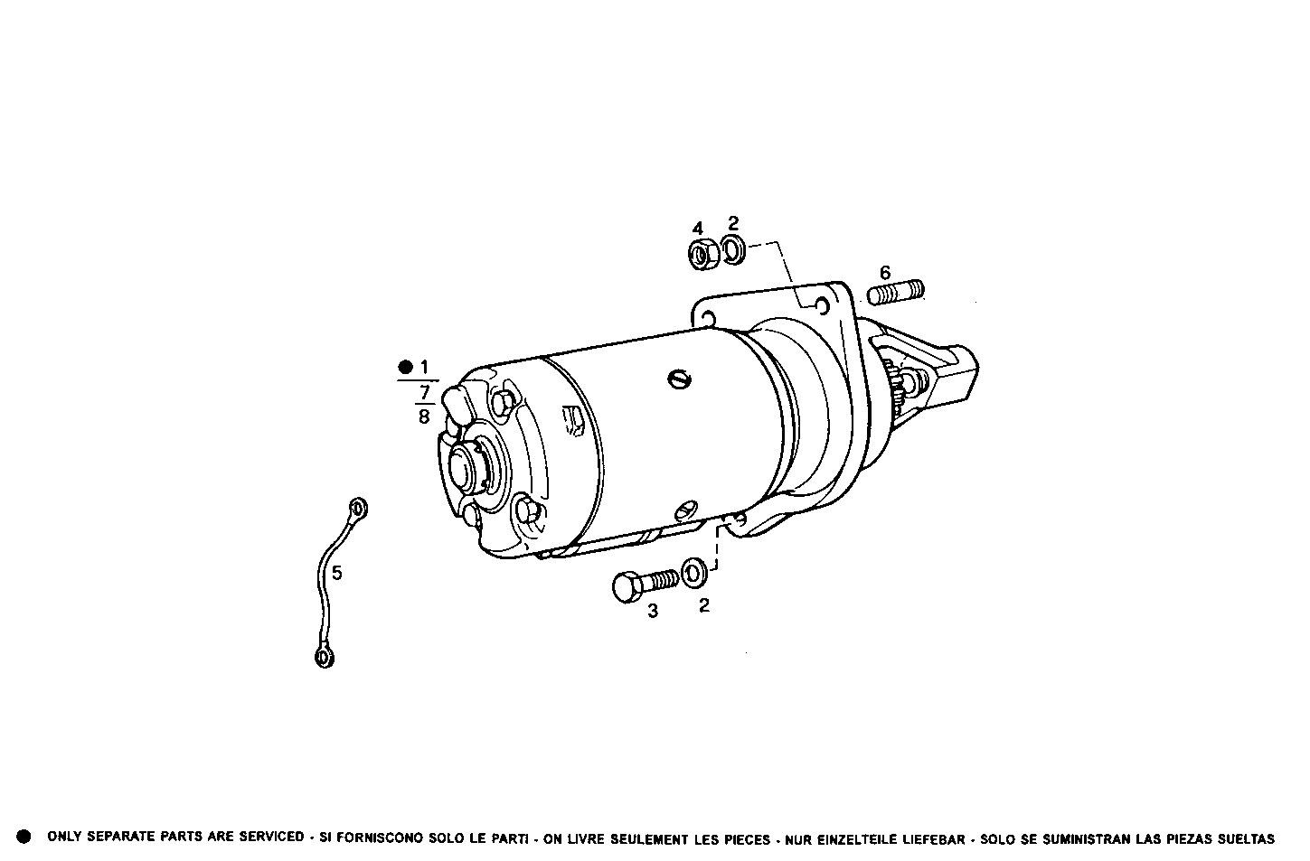 STARTER MOTOR - 8061SRM30.10 8061SRM30 parts diagram