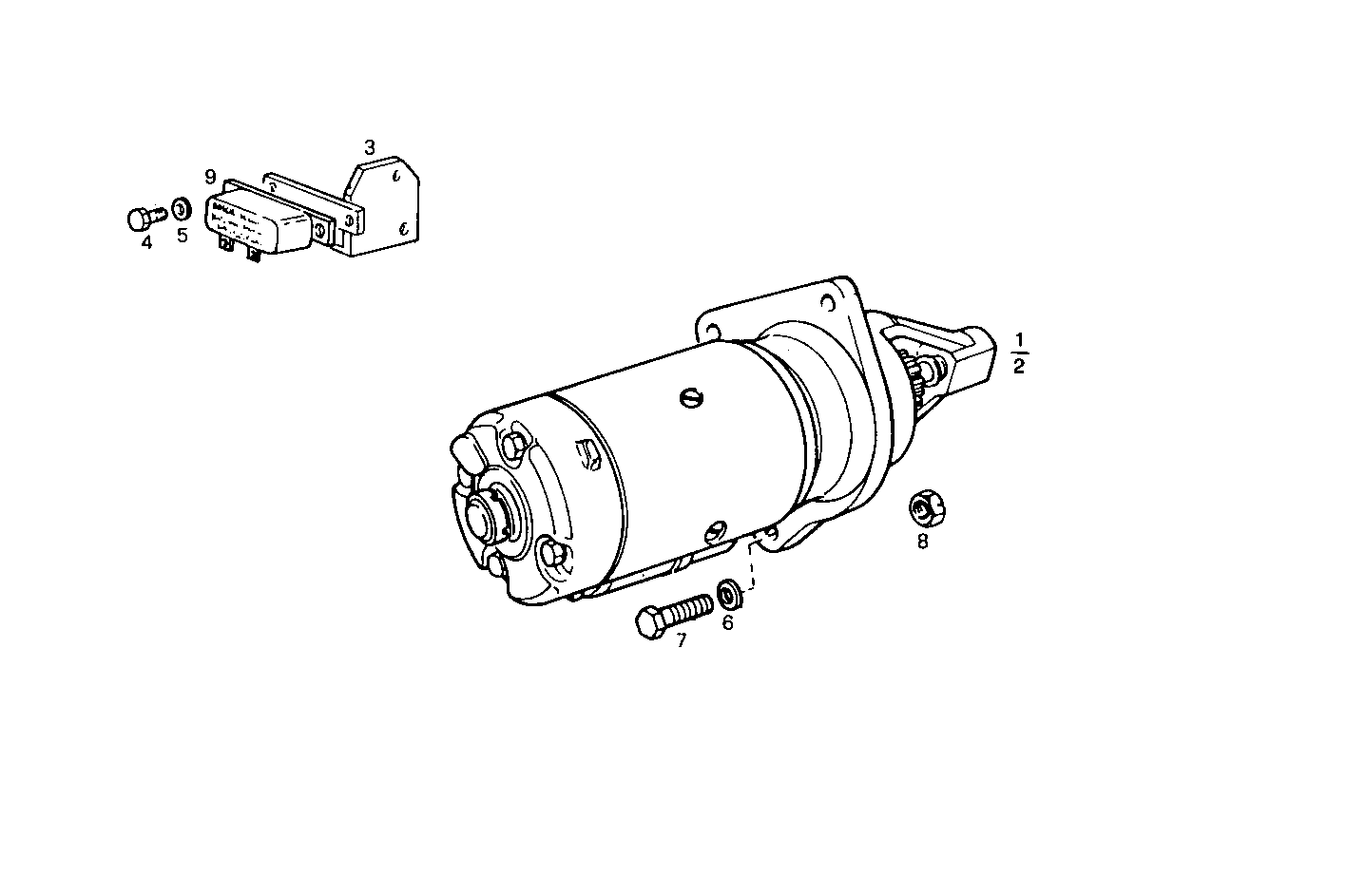 STARTER MOTOR - 8061SRM24.00 8061SRM24 parts diagram