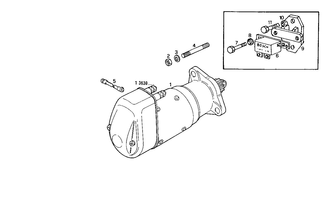 STARTER MOTOR - 8281SRM50.32 8281SRM50 parts diagram