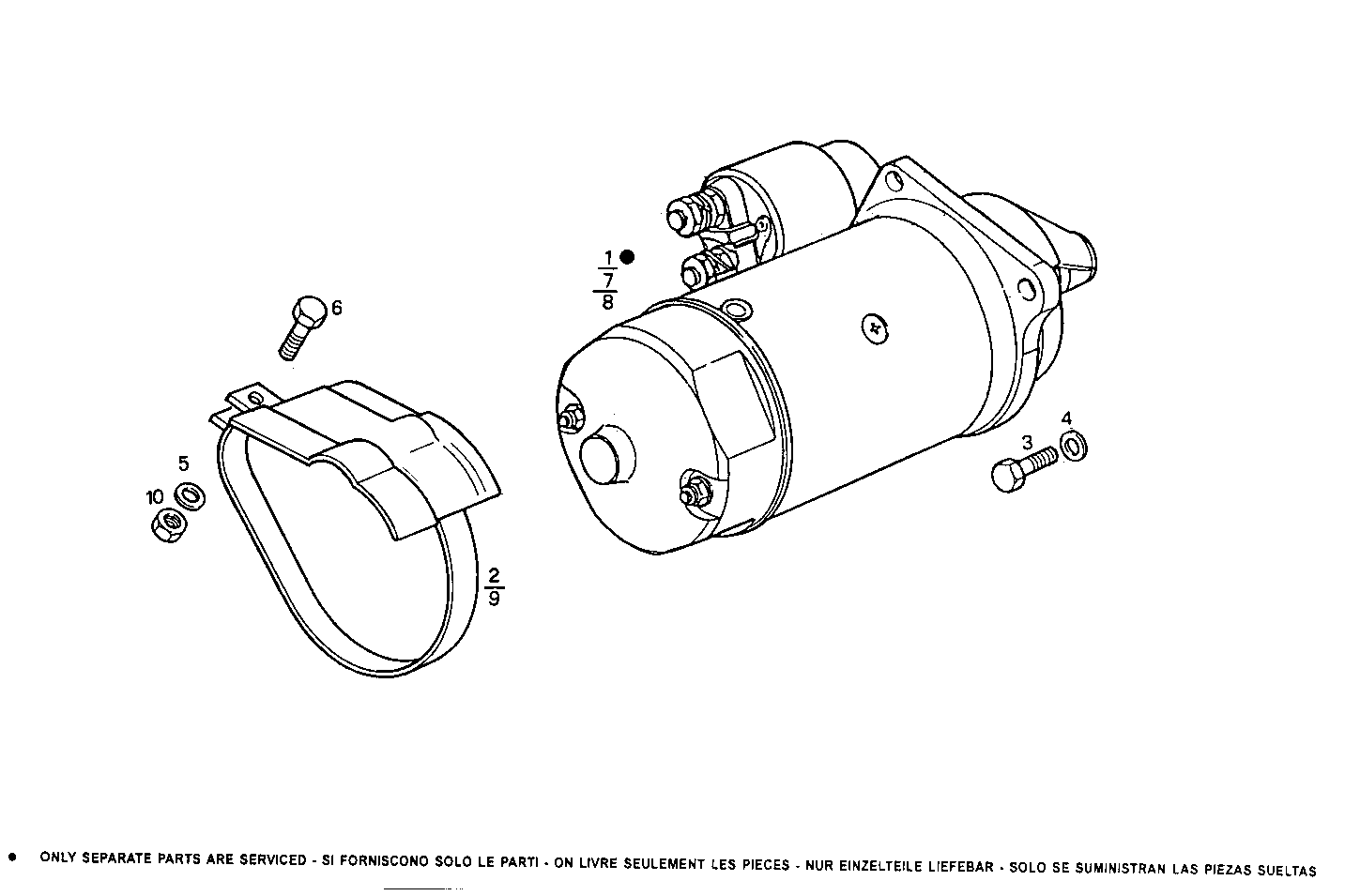 STARTER MOTOR - GS8061SRi25.05A652 GS8061SRi25 parts diagram