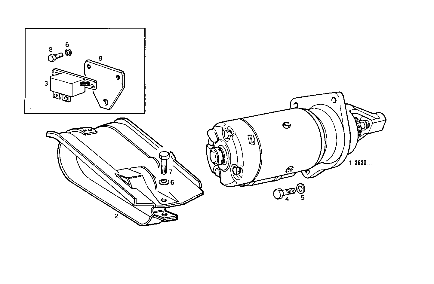 STARTER MOTOR - 8041M09.42 8041M09 parts diagram
