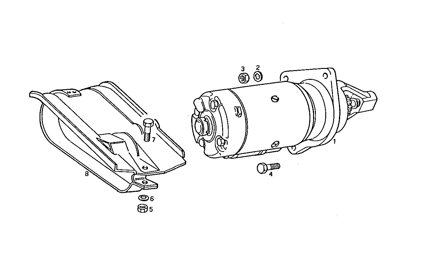 STARTER MOTOR - 24V - 8140SRC30.00 8140SRC30 parts diagram