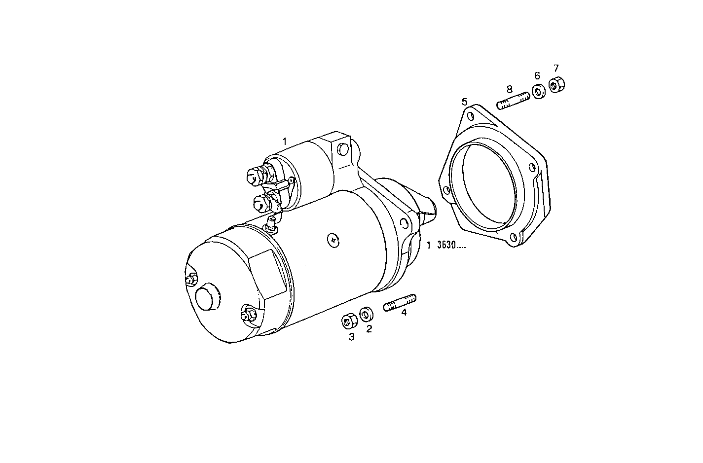 STARTER MOTOR - 8360SRC46.10A007 8360SRC46 parts diagram