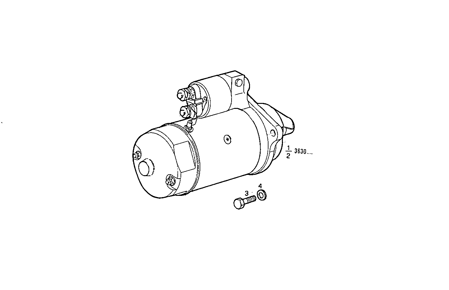 STARTER MOTOR - 8361SRM40.41 8361SRM40 parts diagram