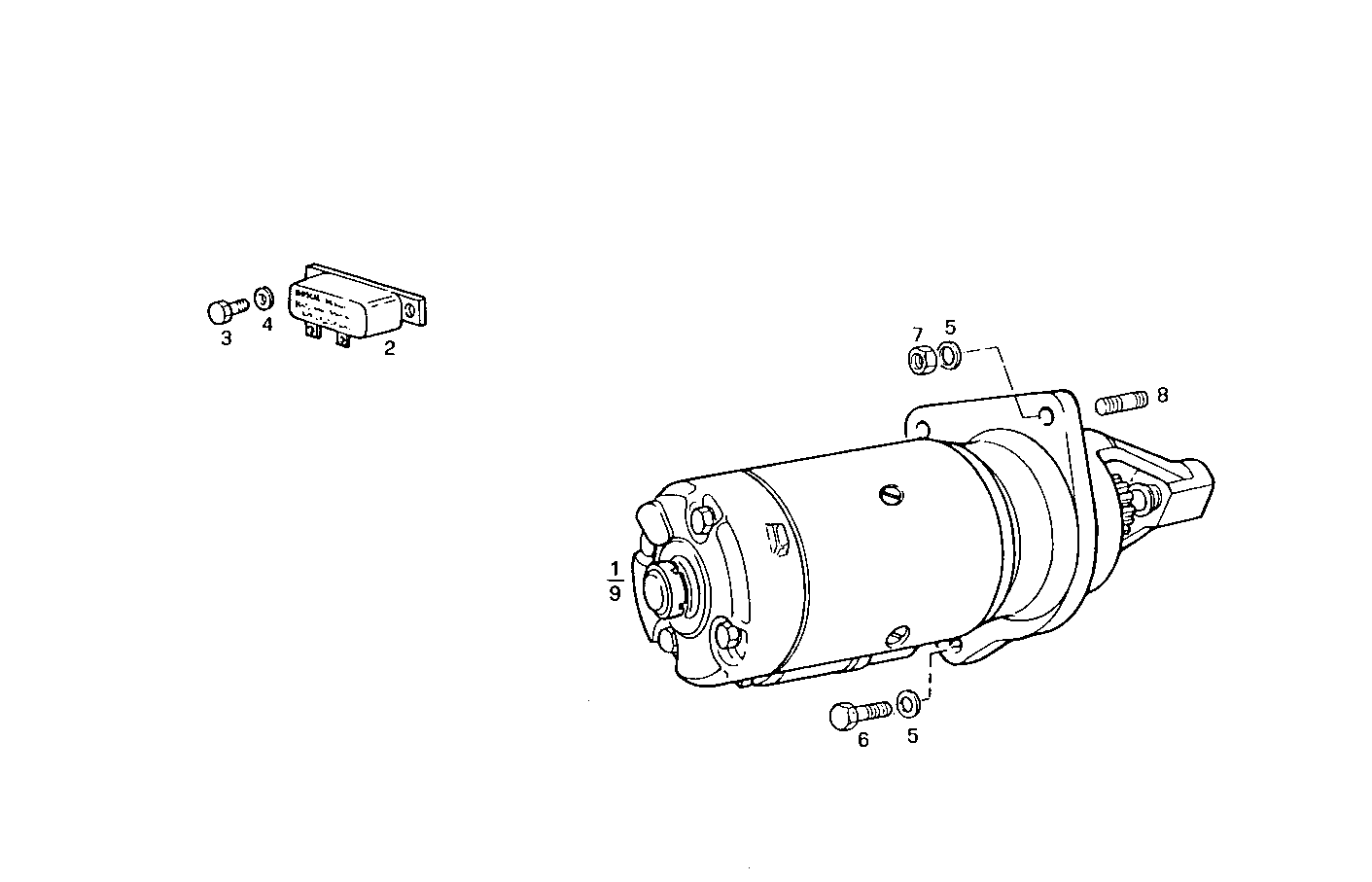 STARTER MOTOR - 8040SRM16.10 8040SRM16 parts diagram