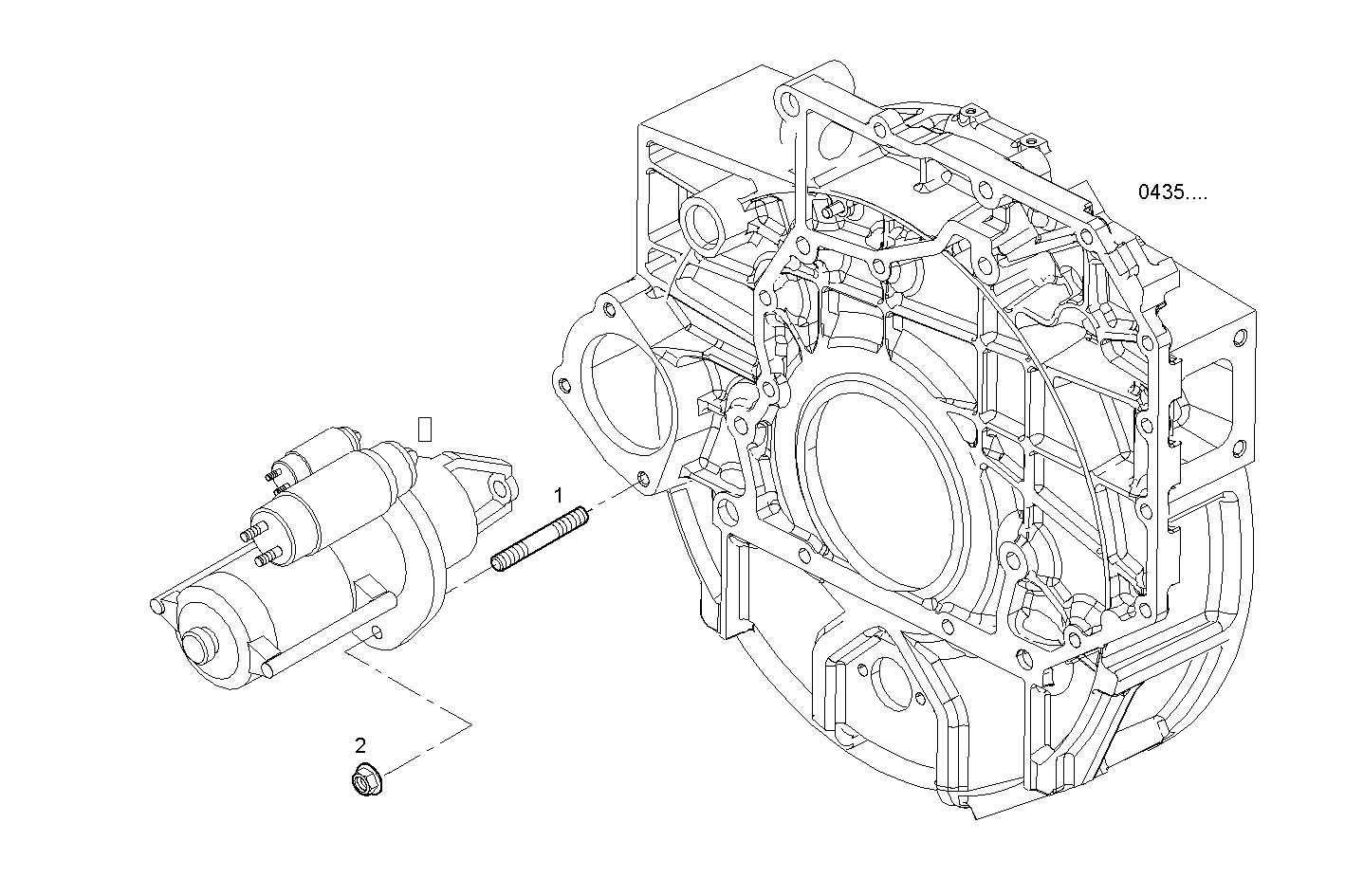 STARTER INSTALLATION - GENEF200E.A002 NEF 6 electron. parts diagram