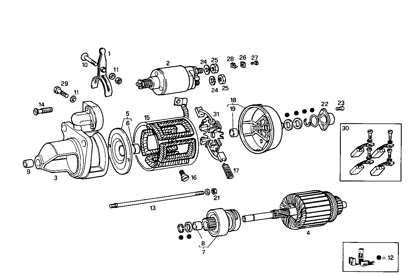 STARTER MOTOR - 8060SRC23.20 8060SRC23 parts diagram