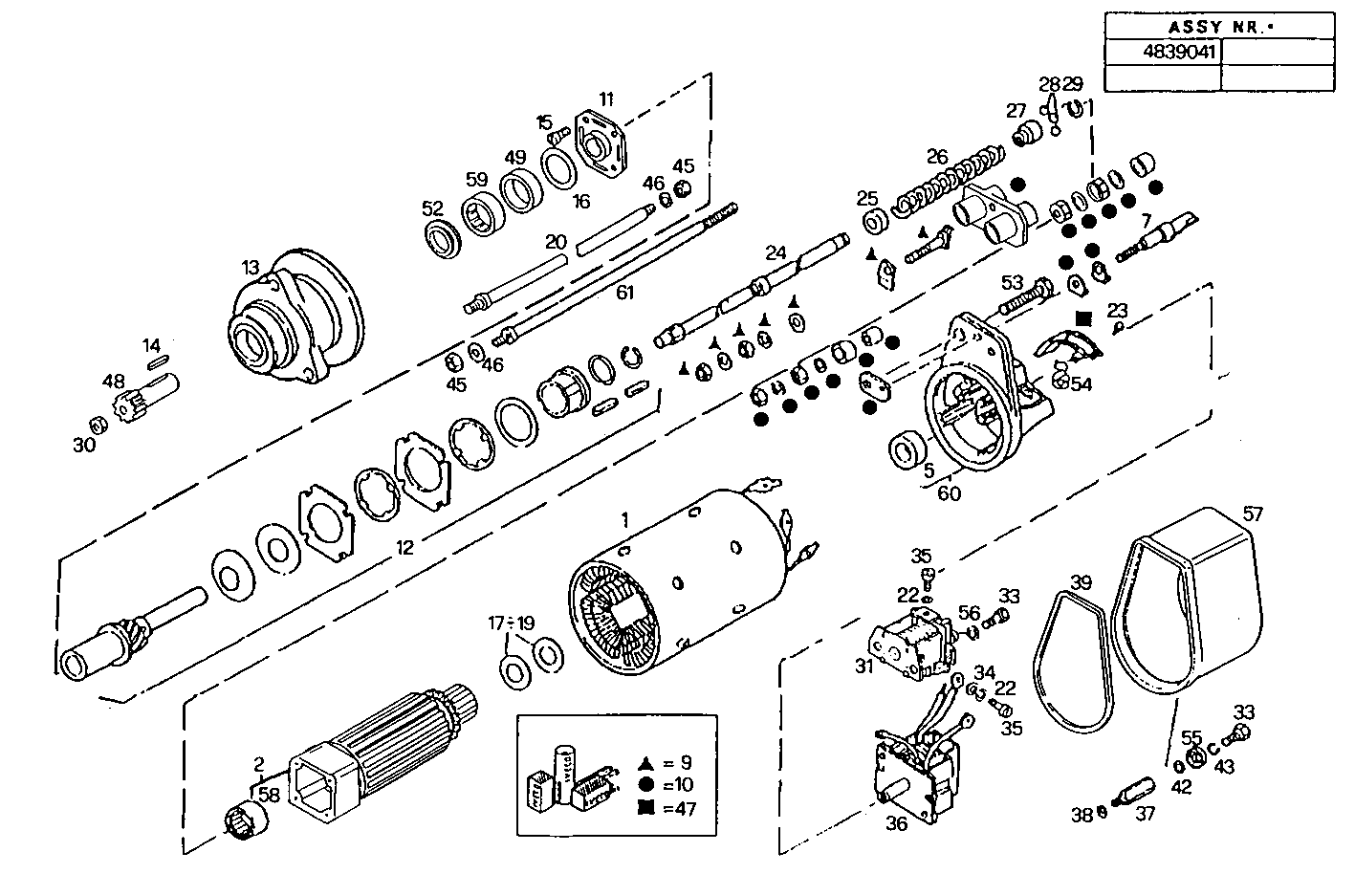 STARTER MOTOR (COMPONENTS) - 8210SRC21.00 8210SRC21 parts diagram