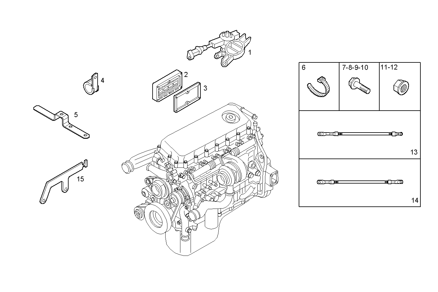 THERMO-STARTER - F3BE0681M*B722 CURSOR 13 - EURO 3 parts diagram
