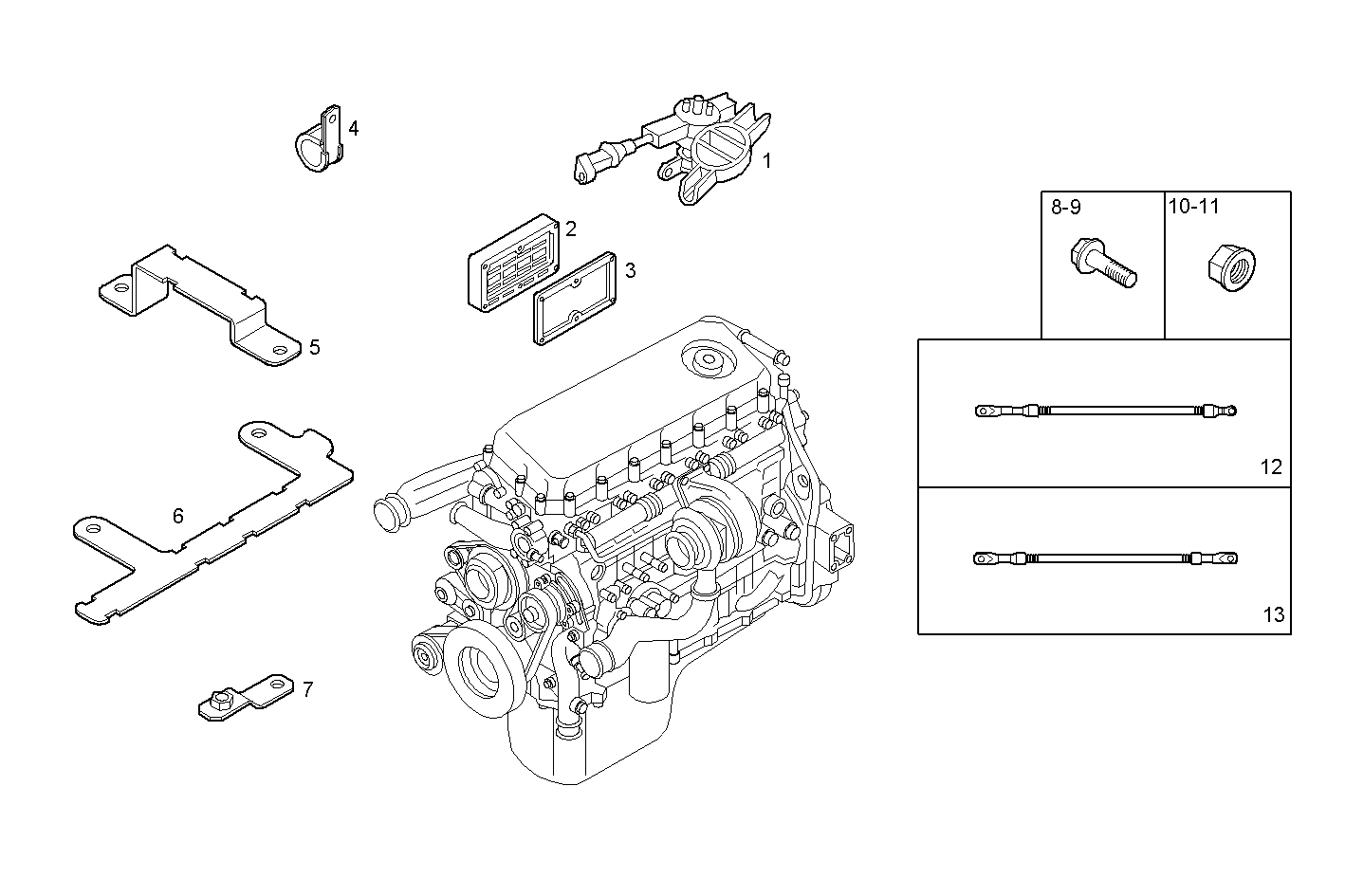 THERMO-STARTER - C13ENTX60.00 CURSOR 13 - TIER 3 parts diagram