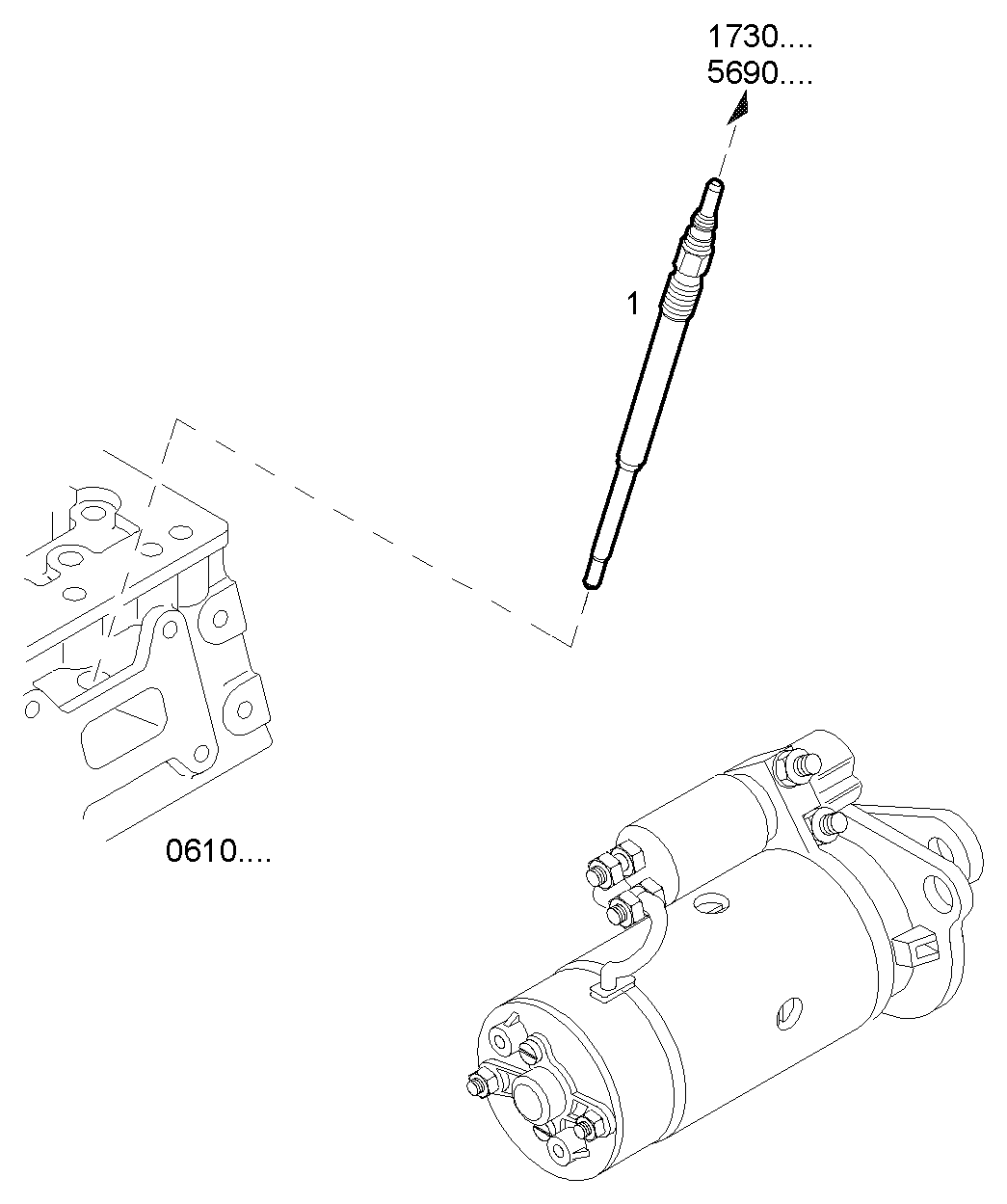 ENGINE STARTING EQUIPMENT - S30ENTM23.10 SOFIM HPI 3.0L parts diagram