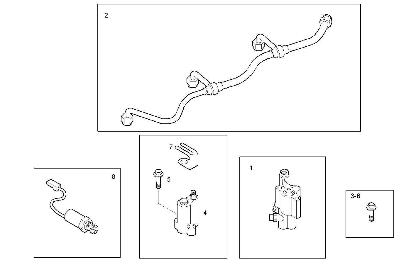ENGINE EXHAUST BRAKE - F3BE0681M*B722 CURSOR 13 - EURO 3 parts diagram