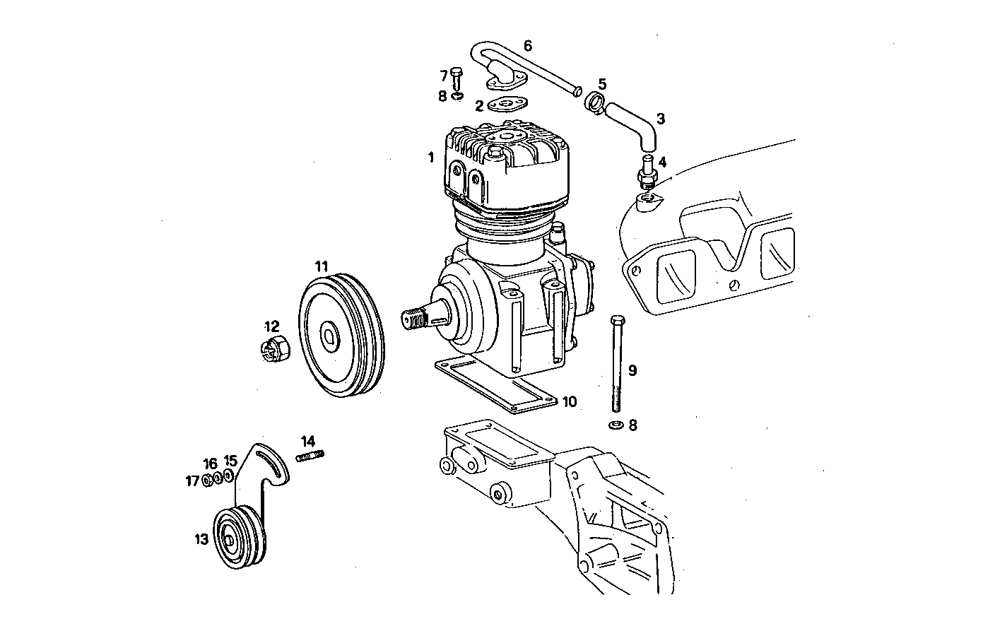 AIR COMPRESSOR - 8061C05.05A030 8061C05 parts diagram
