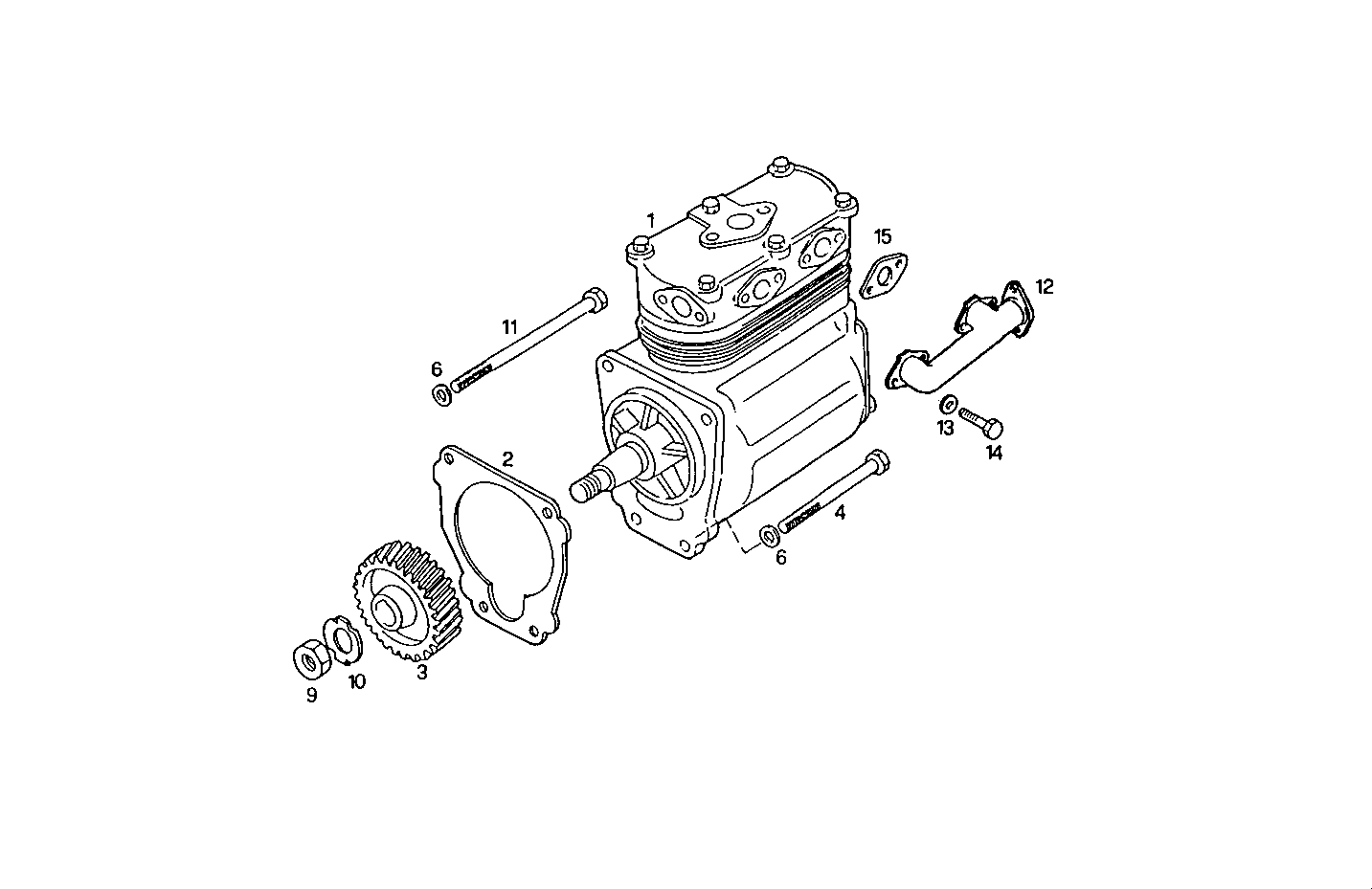 AIR COMPRESSOR - 8360SRC46.10A007 8360SRC46 parts diagram