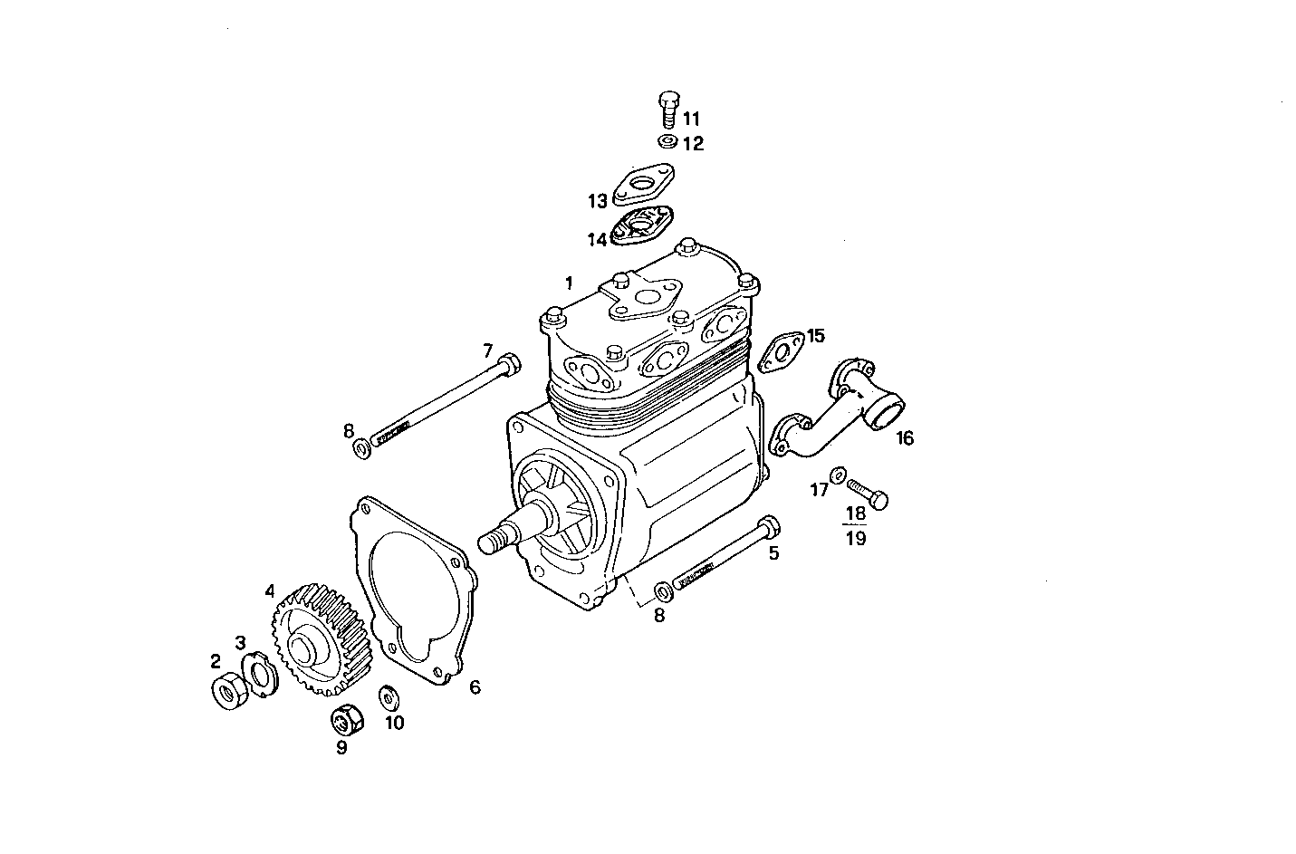 AIR COMPRESSOR - 8460SRC20.20 8460SRC20 parts diagram