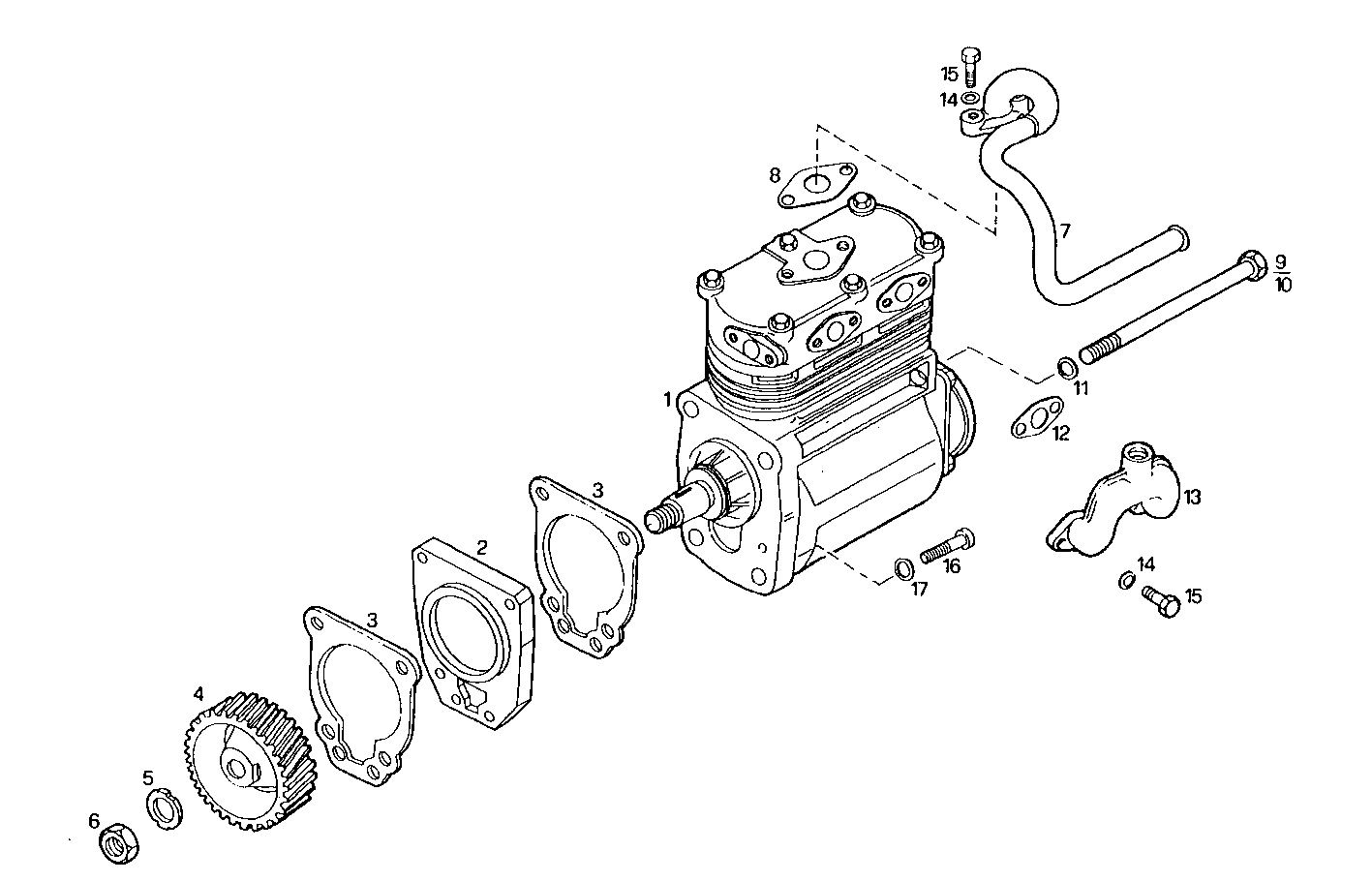 AIR COMPRESSOR - 8210SRC21.20 8210SRC21 parts diagram