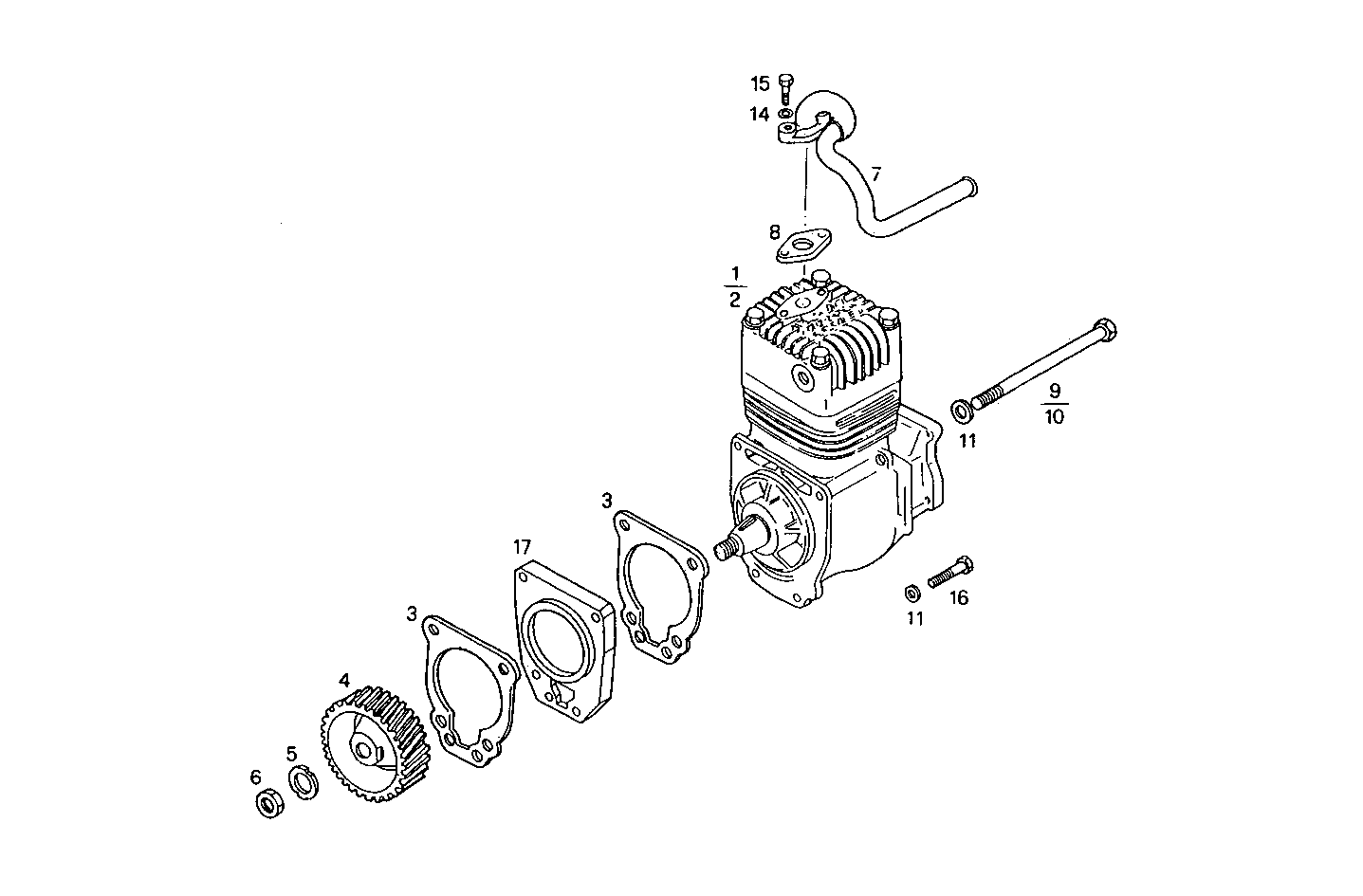 AIR COMPRESSOR - 8210SRC22.00 8210SRC22 parts diagram