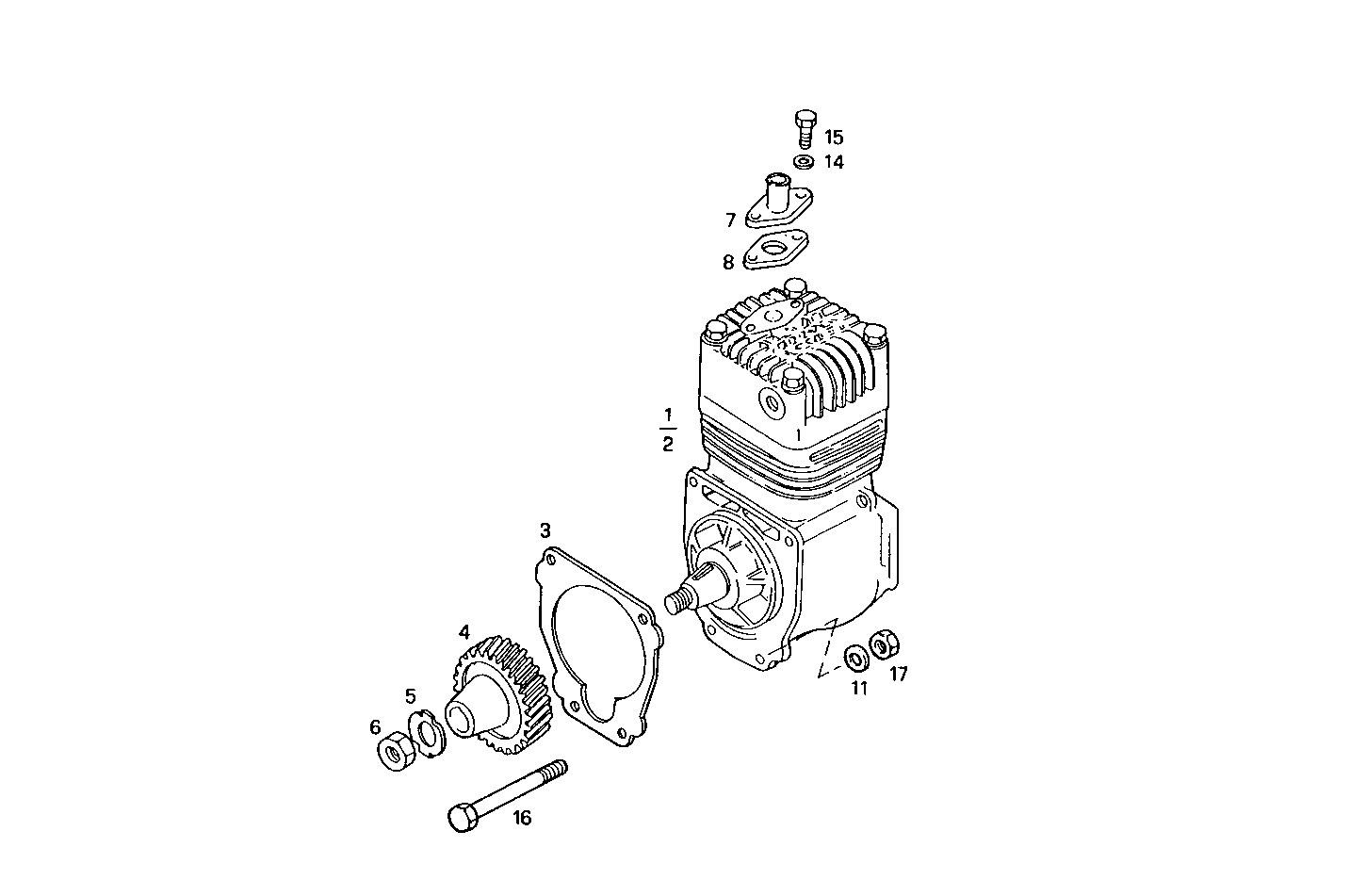 AIR COMPRESSOR - 8460SRC20.00 8460SRC20 parts diagram