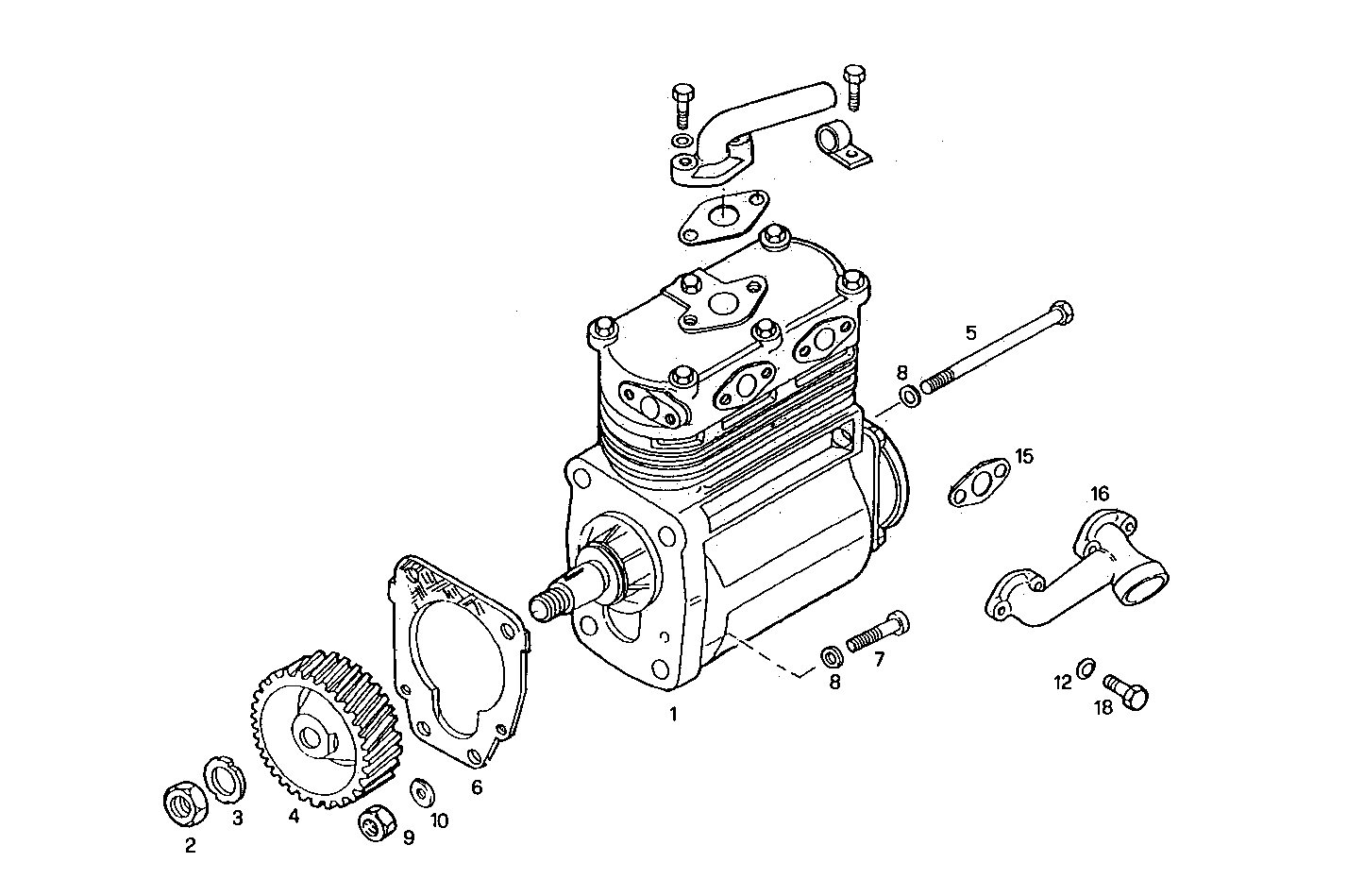 AIR COMPRESSOR - 8460SRC21.20A002 8460SRC21 parts diagram