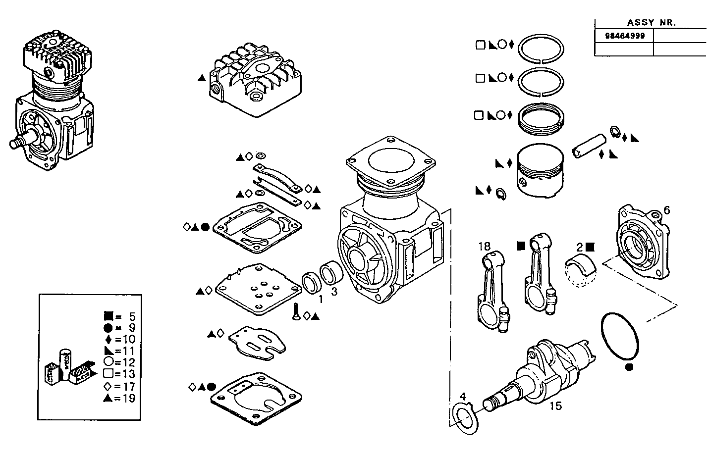 AIR COMPRESSOR (COMPONENTS) - 8060SRC20.01 8060SRC20 parts diagram