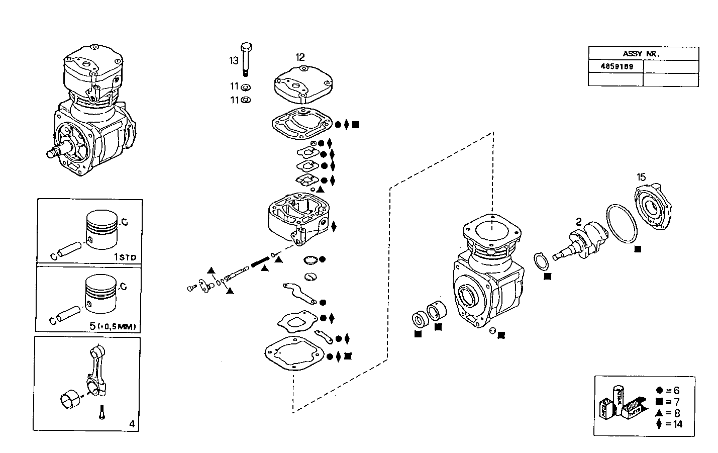 AIR COMPRESSOR (COMPONENTS) - 8360SRC22.10 8360SRC22 parts diagram