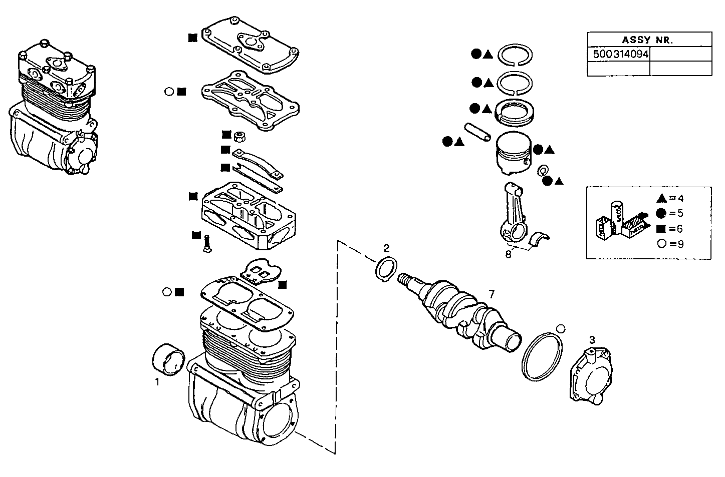 AIR COMPRESSOR (COMPONENTS) - 8210SRC21.31 8210SRC21 parts diagram