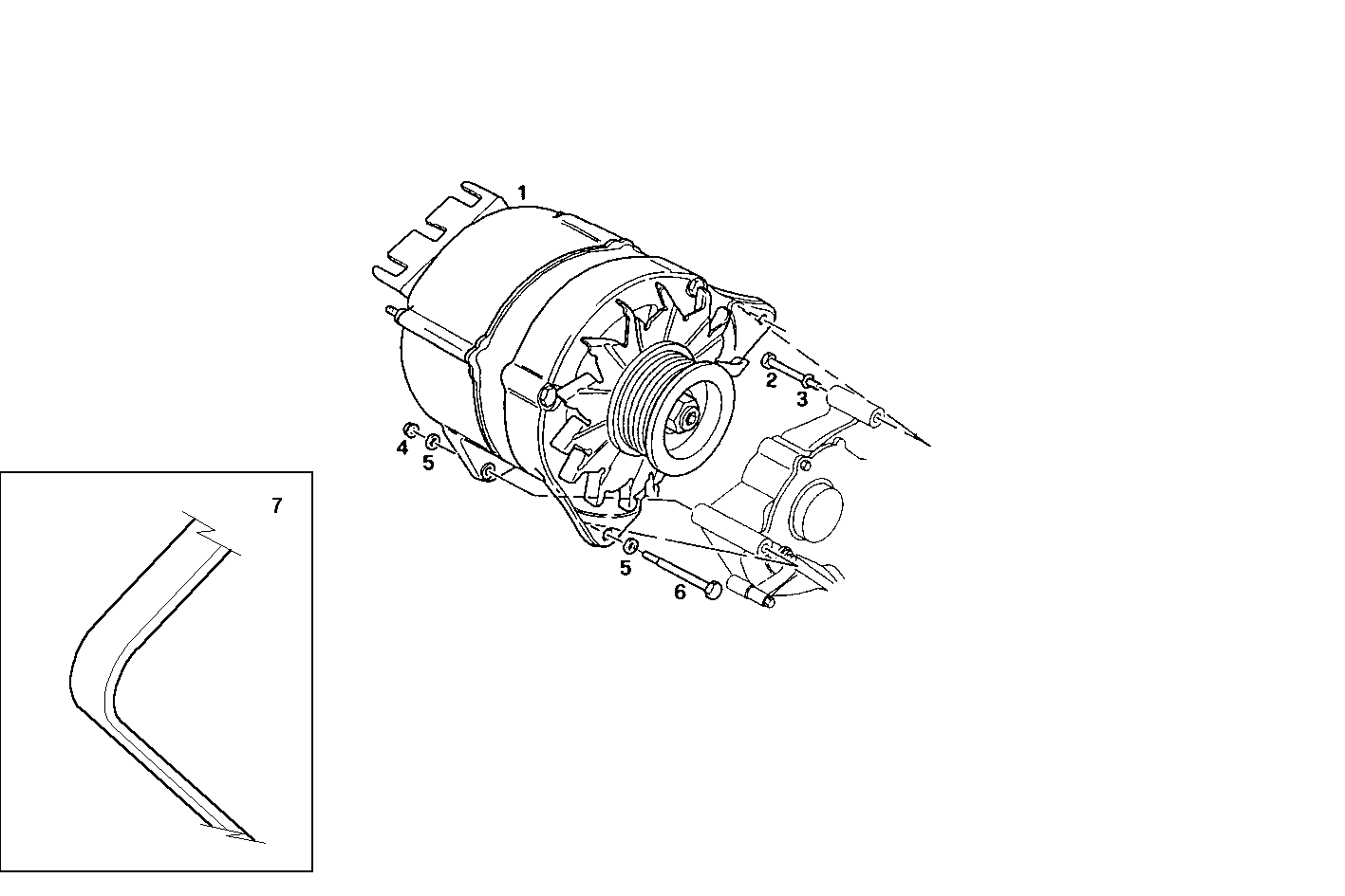 GENERATOR - 7675E00.00 7675E00 parts diagram