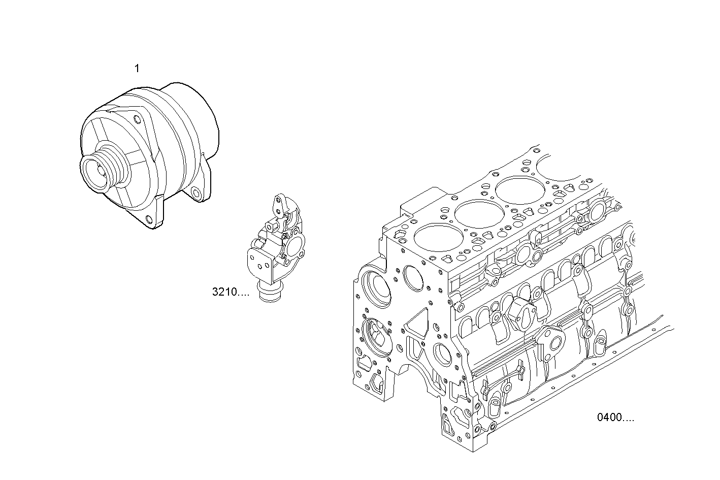 GENERATOR - F4AE0484B*D101 NEF 4 electron. - TIER 2 parts diagram