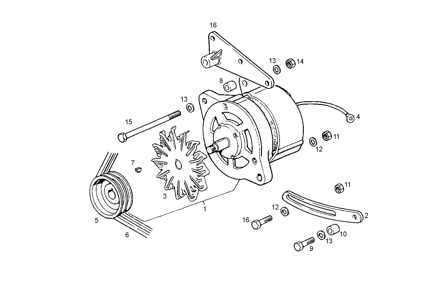 GENERATOR - 8460SRE10.00A003 8460SRE10 parts diagram