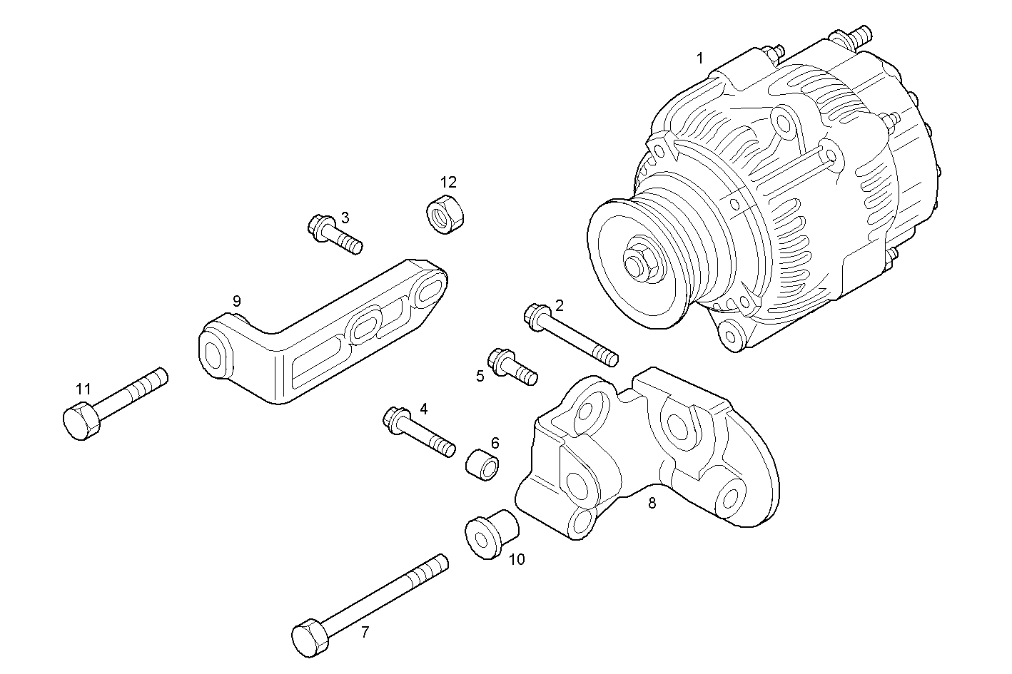 GENERATOR - C78ENTE20.00A002 CURSOR 8 - TIER 2 parts diagram