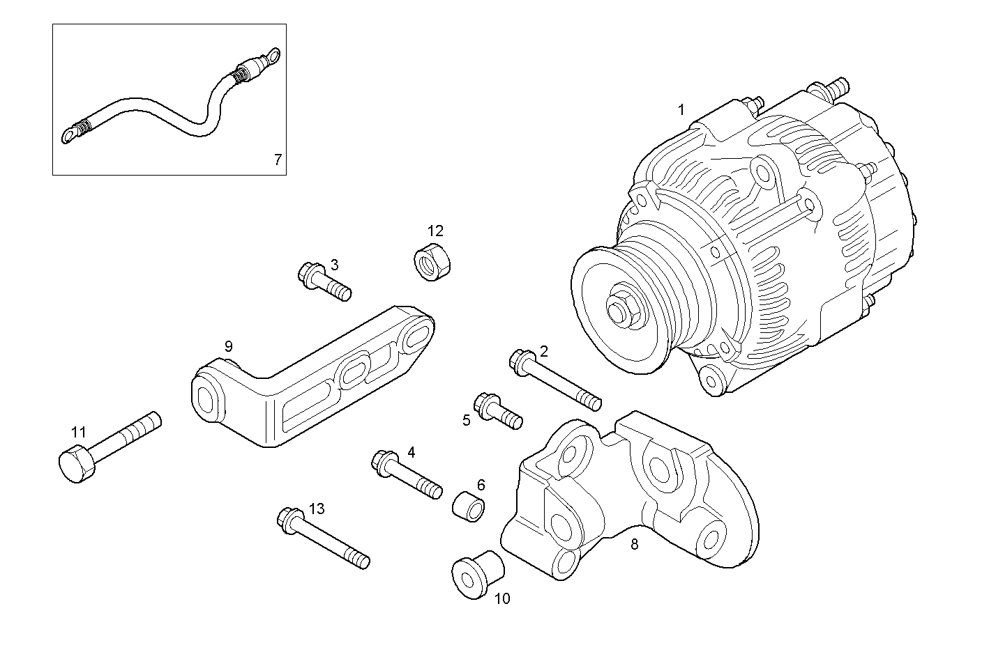 GENERATOR - C78ENTE60.00 CURSOR 8 parts diagram