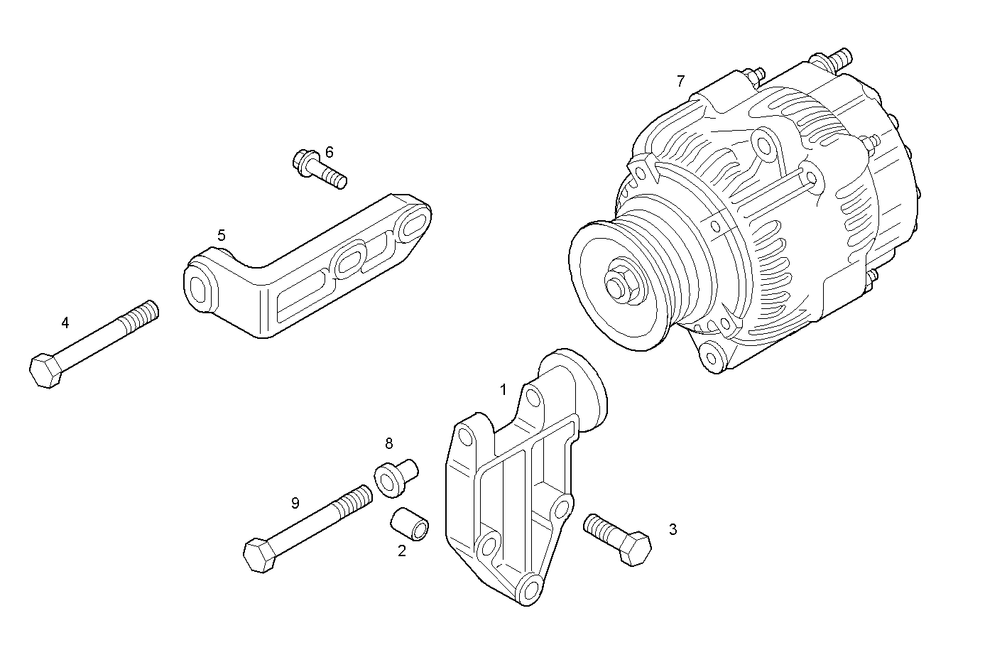 GENERATOR - C13ENTM50.10 CURSOR 13 parts diagram