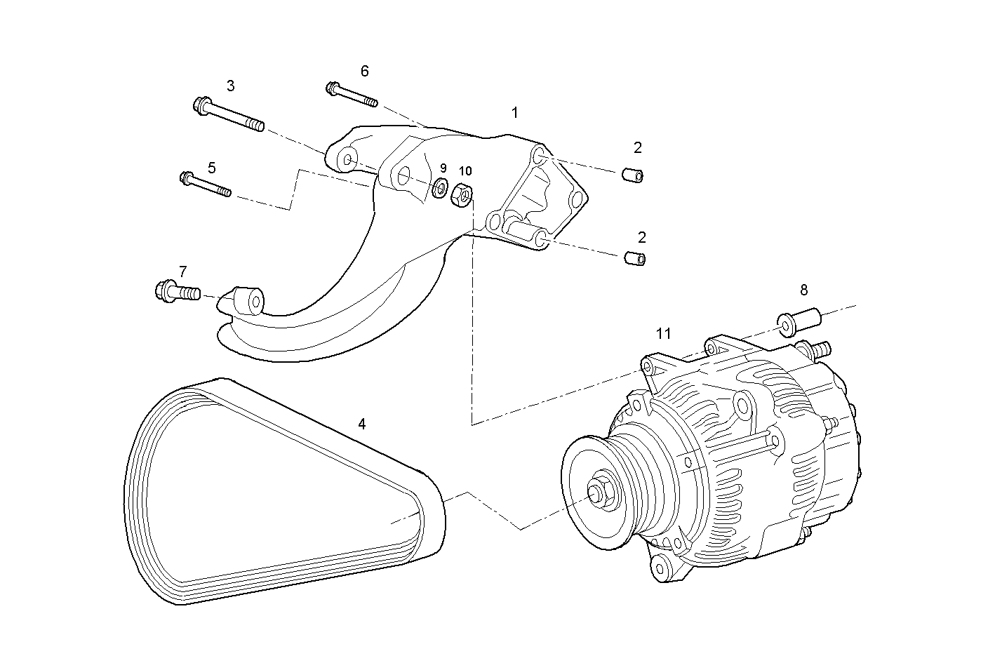 GENERATOR - VECTOR8TE2.A001 VECTOR 8 parts diagram