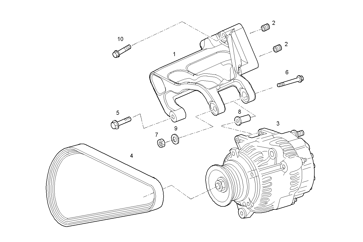 GENERATOR - V08ENTM11.10D210 VECTOR 8 parts diagram
