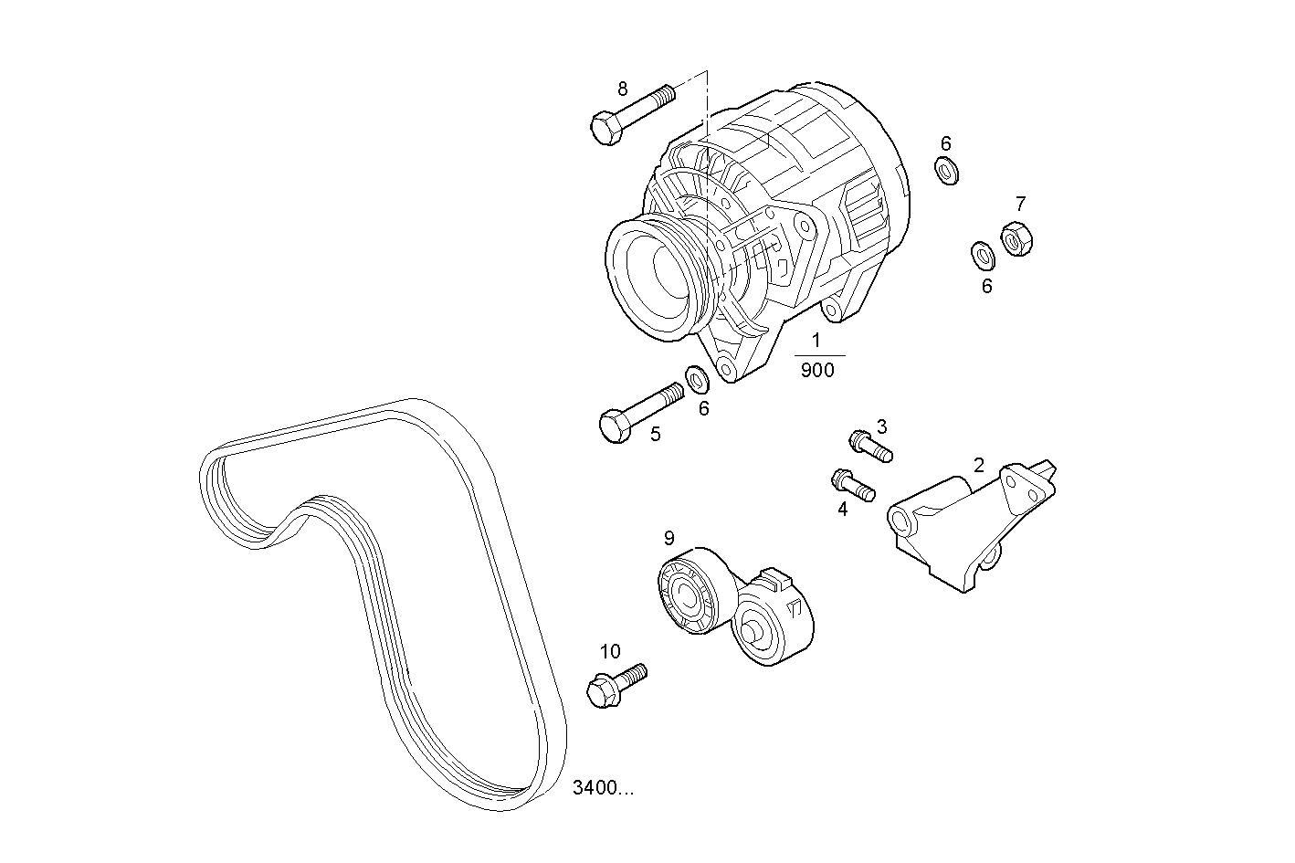 GENERATOR - 8140SRC36.10A005 8140SRC36 parts diagram