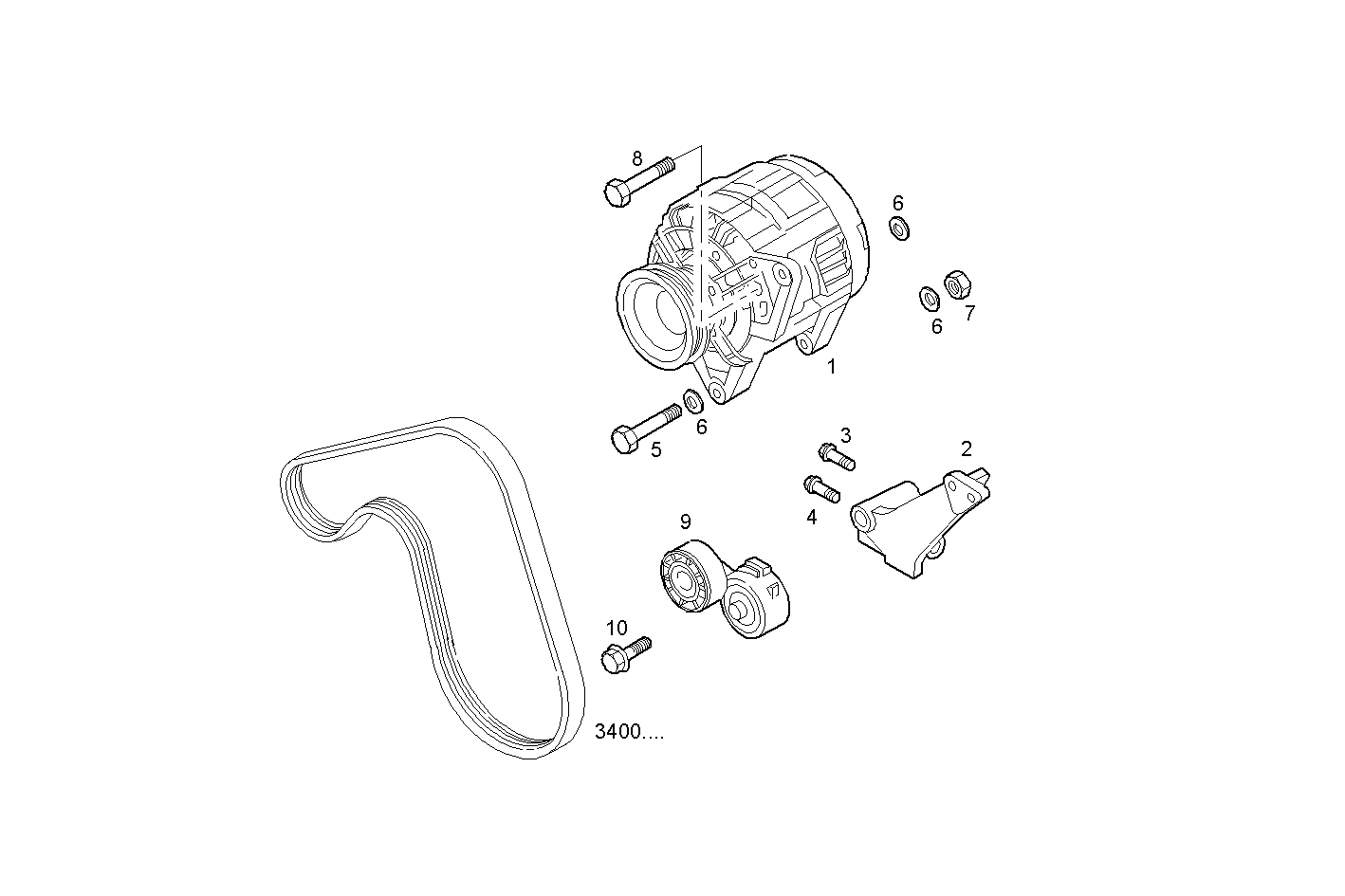 GENERATOR - 8149.03.4000 8149.03 CNG parts diagram