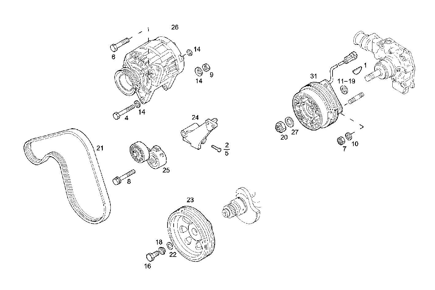 GENERATOR parts diagram