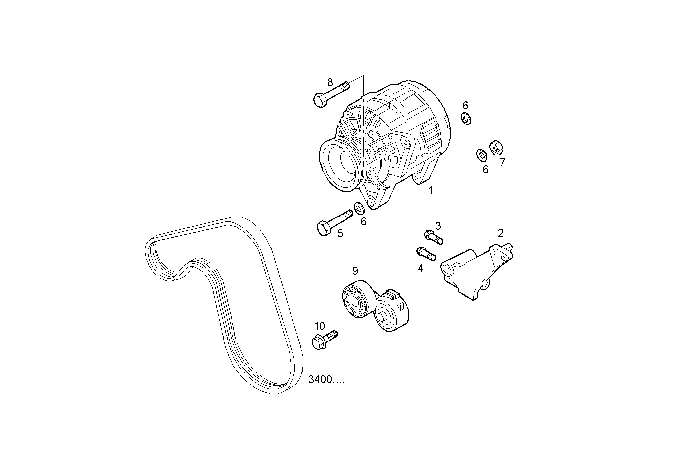 GENERATOR - 8140SRC36.10A006 8140SRC36 parts diagram