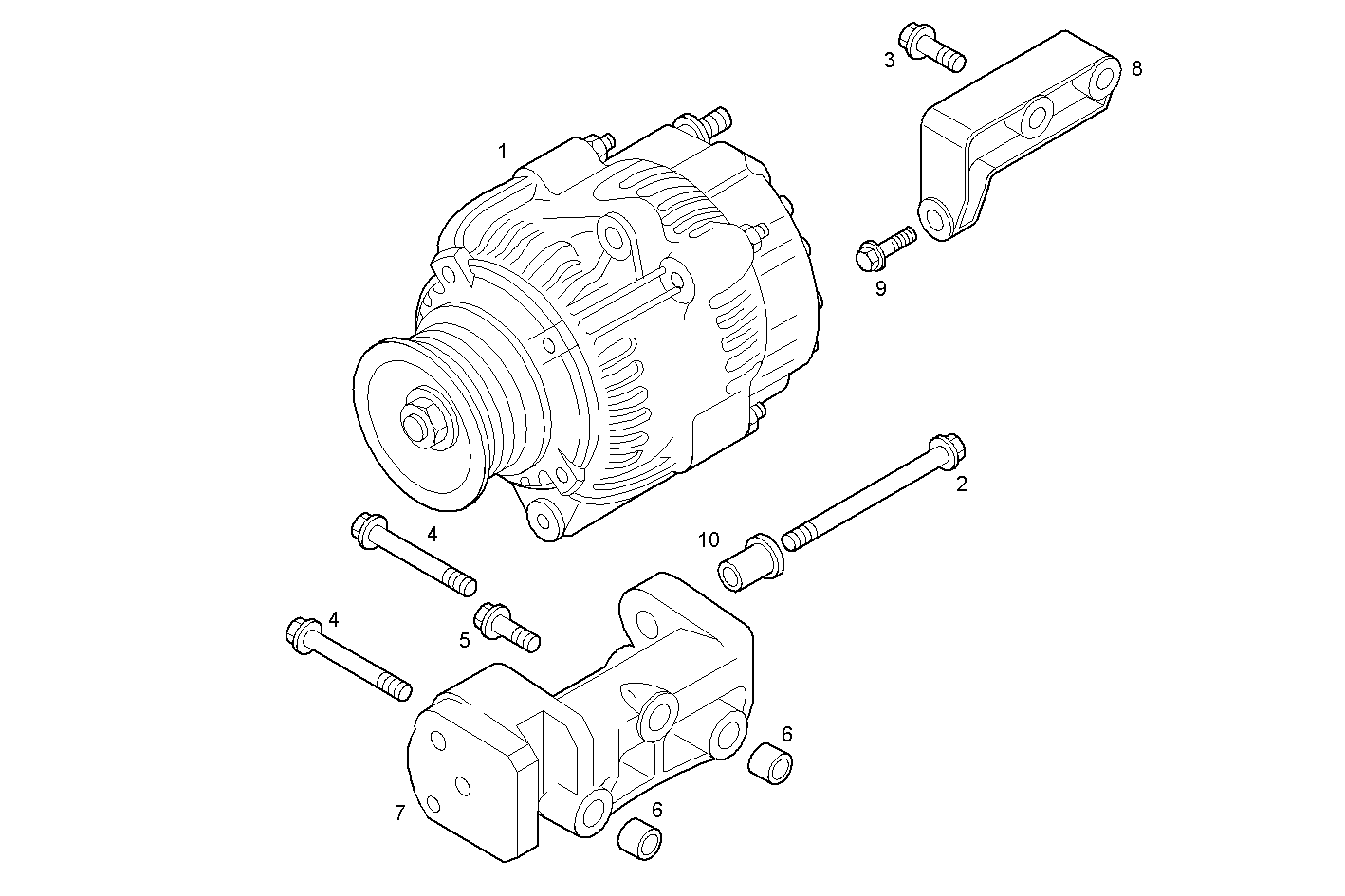 GENERATOR - F2CE9685A*E001 CURSOR 9 - TIER 3 parts diagram