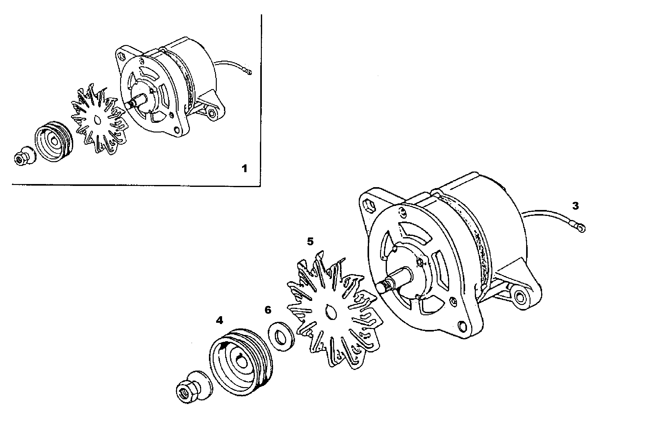 GENERATOR - 8045E00.59A007 8045E00 parts diagram