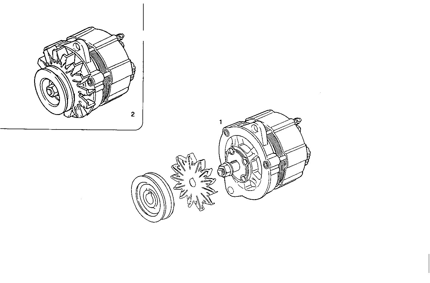 GENERATOR - 8281M32.10 8281M32 parts diagram