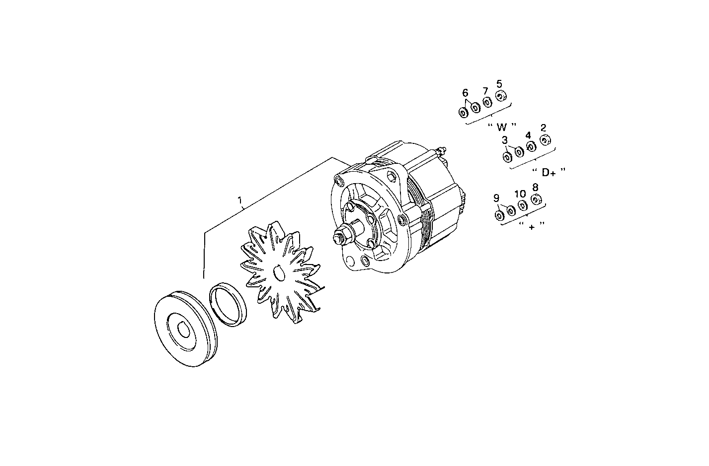 GENERATOR - 8291SRG85.10A510 8291SRG85 parts diagram