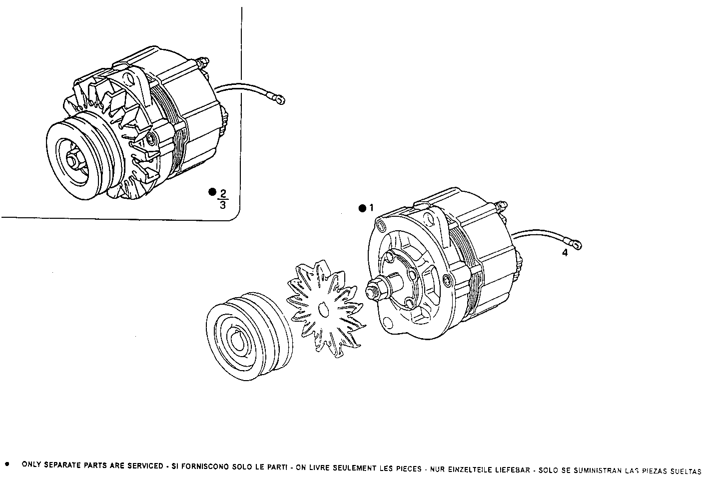 GENERATOR - 8281M32.30 8281M32 parts diagram