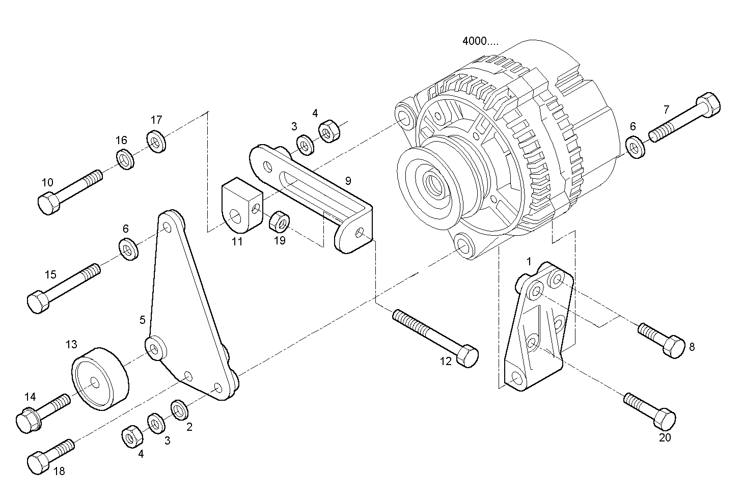 MOUNT - 8140.43C.3941 8140.43 parts diagram